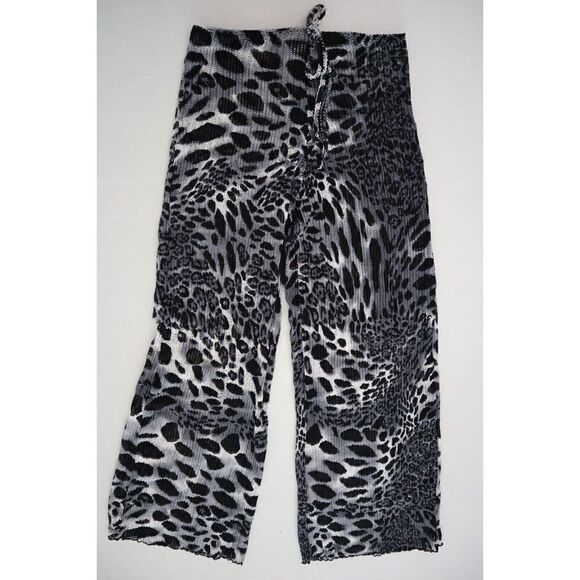 Jordan Taylor SHP-021 Women's Sz L Animal Print Swim Cover-Up Pull On Pants $68 - Picture 1 of 3